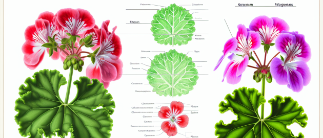 Géraniums ou pélargoniums