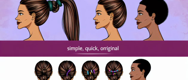 Idées de coiffure simple, rapide et originale