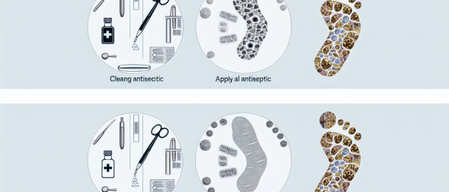 Le soin des ampoules aux pieds